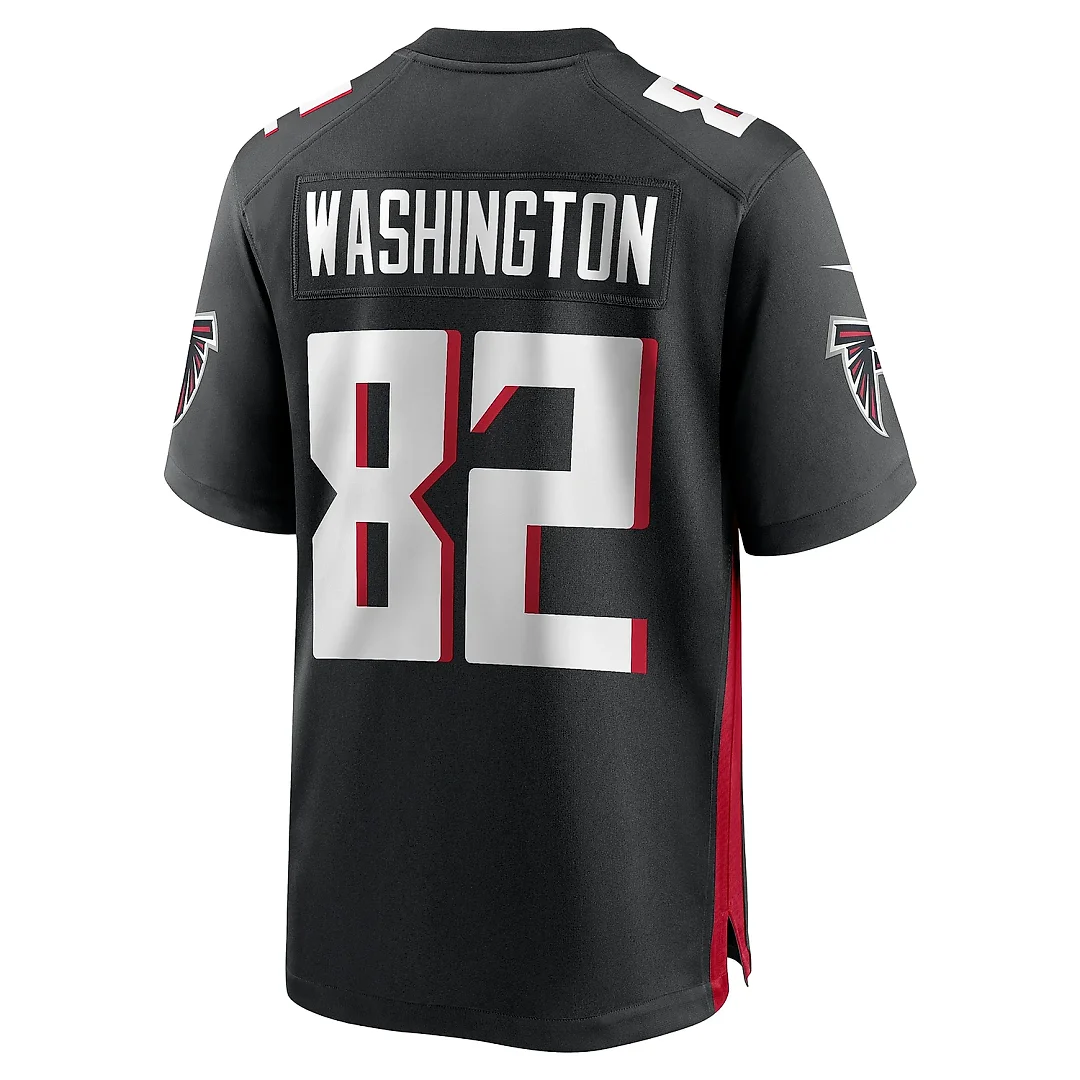 Zennovawear Men's Atlanta Falcons Casey Washington Black Team Game Jersey