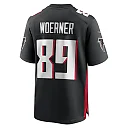 Zennovawear Men's Atlanta Falcons Charlie Woerner Black Game Jersey