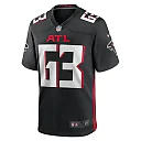 Zennovawear Men's Atlanta Falcons Chris Lindstrom Black Team Game Jersey