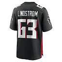 Zennovawear Men's Atlanta Falcons Chris Lindstrom Black Team Game Jersey