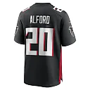 Zennovawear Men's Atlanta Falcons Dee Alford Black Team Game Jersey