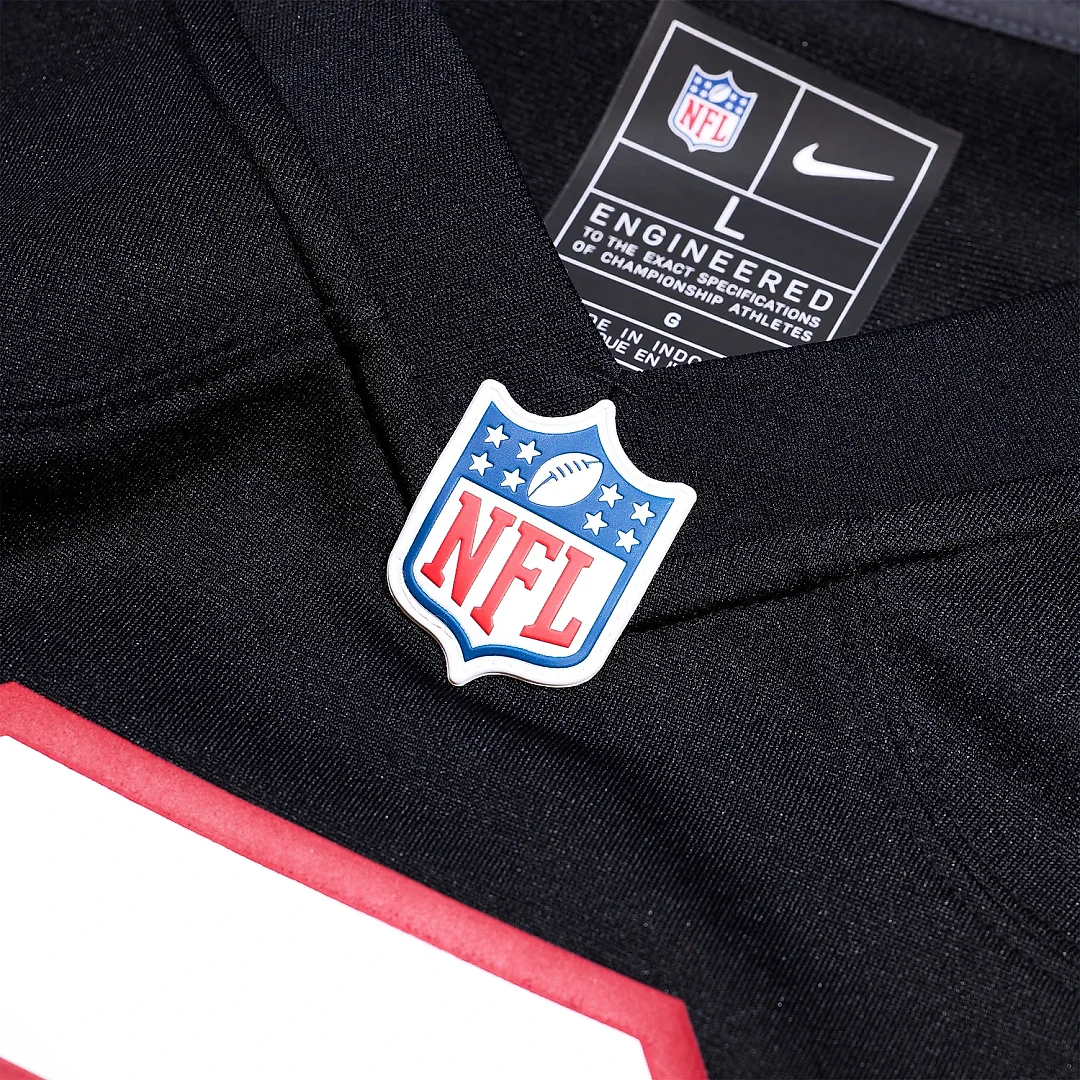 Zennovawear Men's Atlanta Falcons Deion Sanders Black Alternate Retired Player Game Jersey