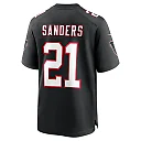 Zennovawear Men's Atlanta Falcons Deion Sanders Black Alternate Retired Player Game Jersey