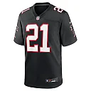 Zennovawear Men's Atlanta Falcons Deion Sanders Black Alternate Retired Player Game Jersey