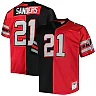 Zennovawear Men's Atlanta Falcons Deion Sanders Mitchell & Ness Black/Red Big & Tall Split Legacy Retired Player Jersey