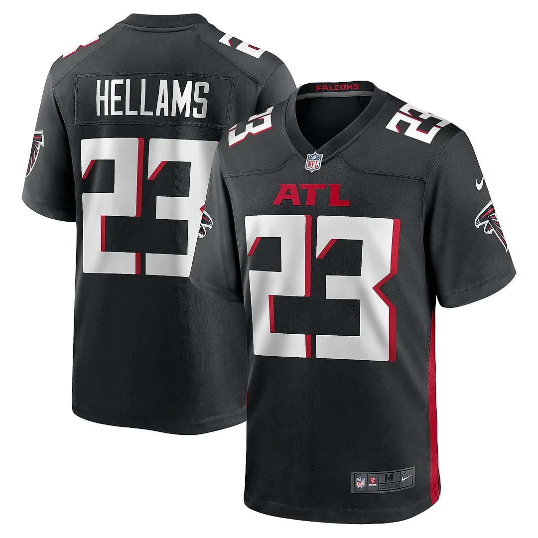 Zennovawear Men's Atlanta Falcons DeMarcco Hellams Black Team Game Jersey
