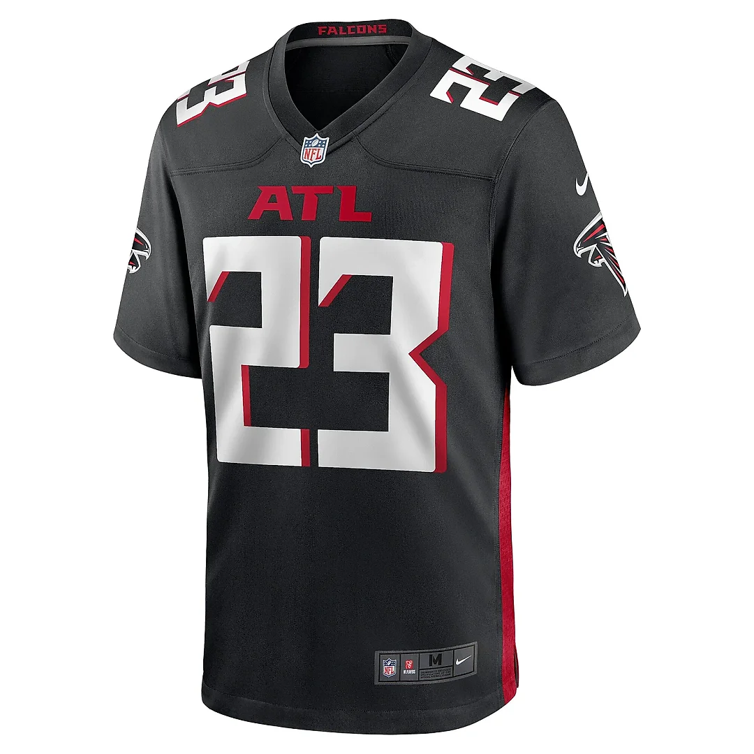 Zennovawear Men's Atlanta Falcons DeMarcco Hellams Black Team Game Jersey