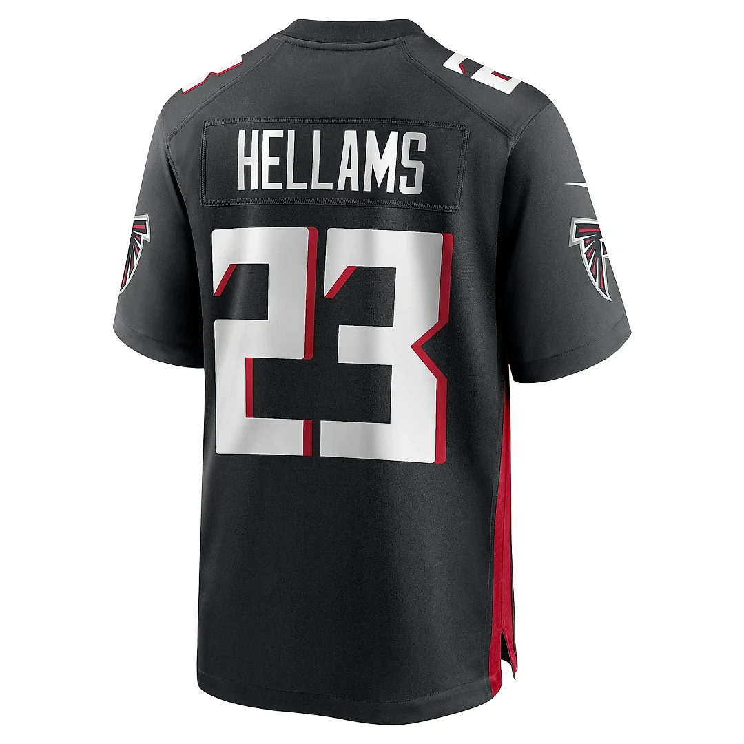 Zennovawear Men's Atlanta Falcons DeMarcco Hellams Black Team Game Jersey