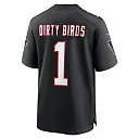 Zennovawear Men's Atlanta Falcons Dirty Birds Black Throwback Game Jersey