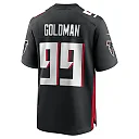 Zennovawear Men's Atlanta Falcons Eddie Goldman Black Team Game Jersey