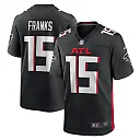 Zennovawear Men's Atlanta Falcons Feleipe Franks Black Game Jersey