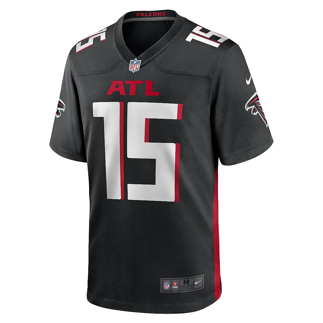 Zennovawear Men's Atlanta Falcons Feleipe Franks Black Game Jersey