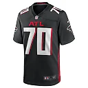 Zennovawear Men's Atlanta Falcons Jake Matthews Black Game Jersey