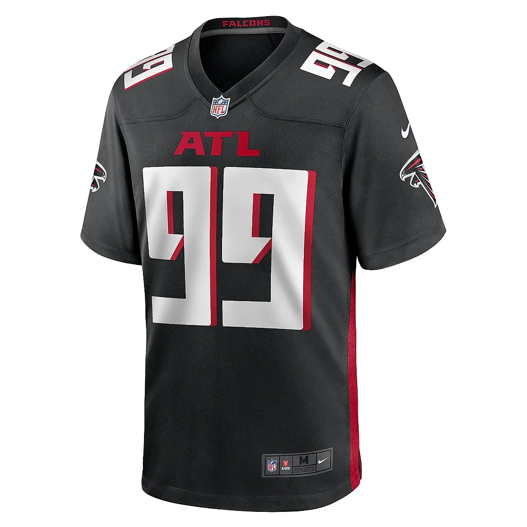 Zennovawear Men's Atlanta Falcons Joe Gaziano Black Team Game Jersey