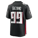 Zennovawear Men's Atlanta Falcons Joe Gaziano Black Team Game Jersey
