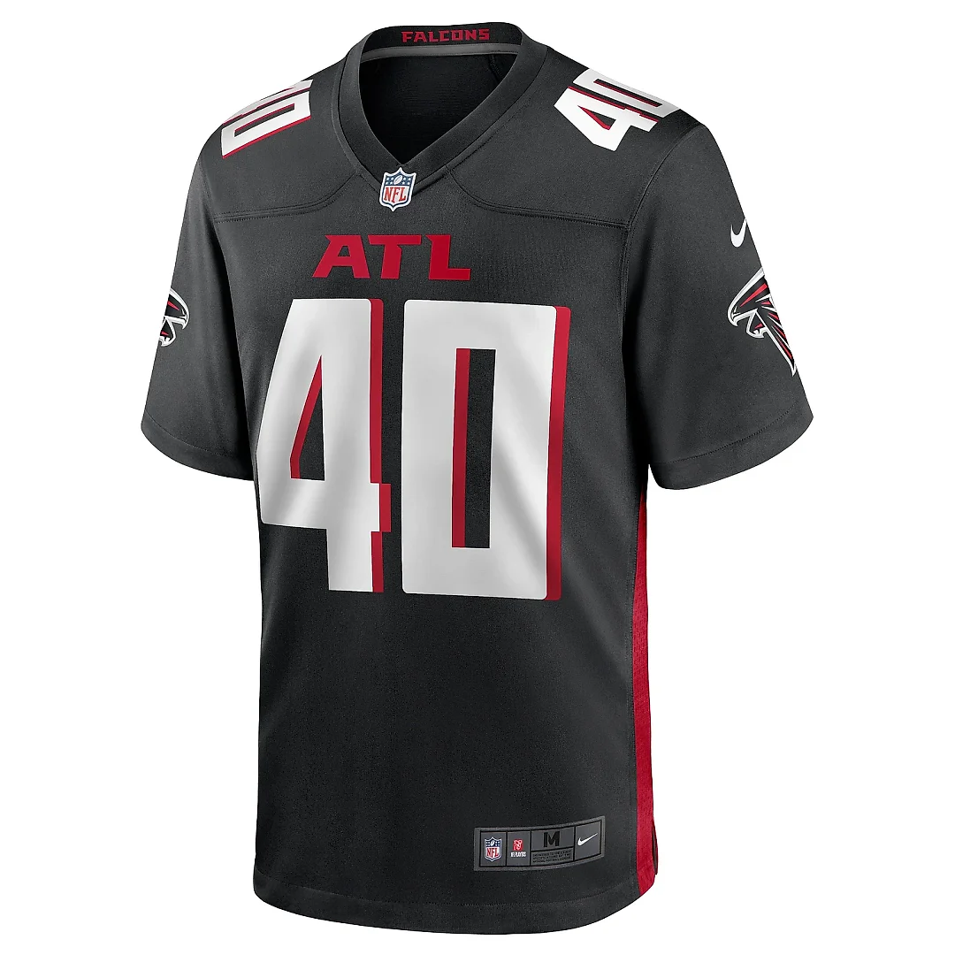 Zennovawear Men's Atlanta Falcons Keith Smith Black Game Jersey