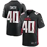Zennovawear Men's Atlanta Falcons Keith Smith Black Game Jersey