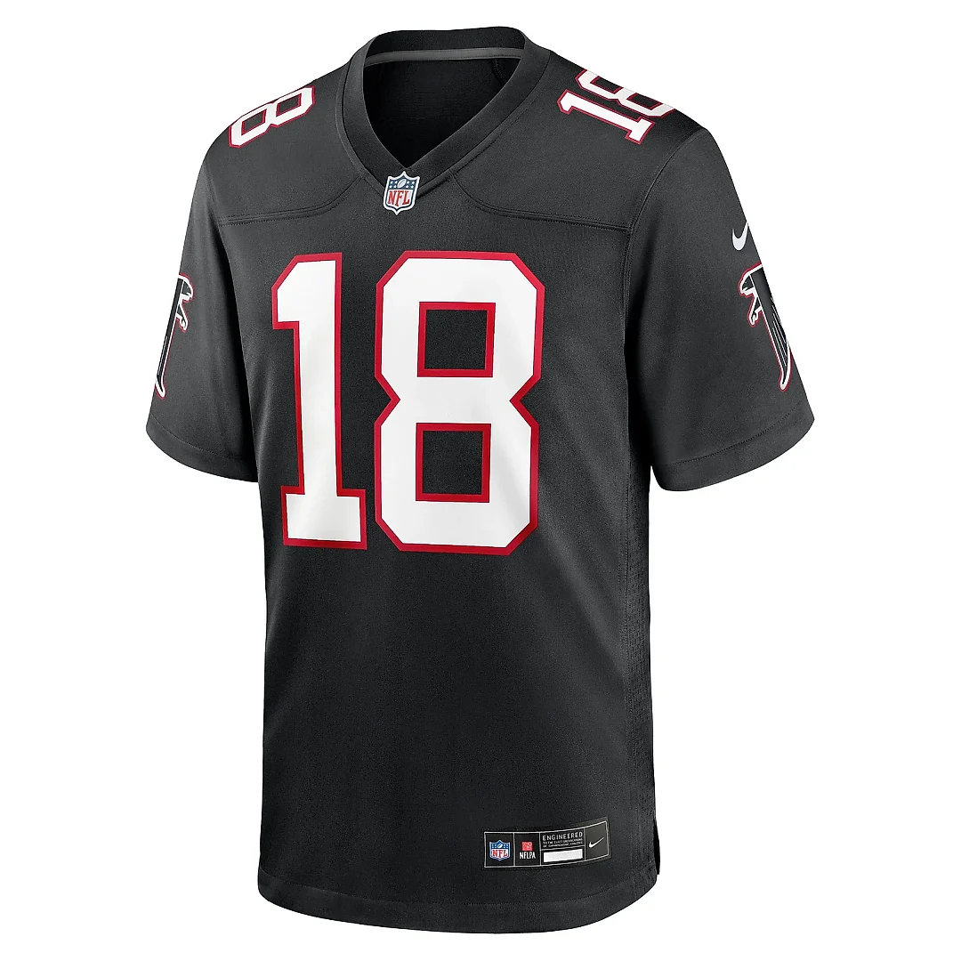 Zennovawear Men's Atlanta Falcons Kirk Cousins Black Alternate Game Player Jersey