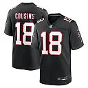 Zennovawear Men's Atlanta Falcons Kirk Cousins Black Alternate Game Player Jersey