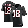 Zennovawear Men's Atlanta Falcons Kirk Cousins Black Alternate Game Player Jersey