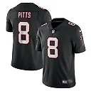 Zennovawear Men's Atlanta Falcons Kyle Pitts Black Alternate Vapor Limited Jersey