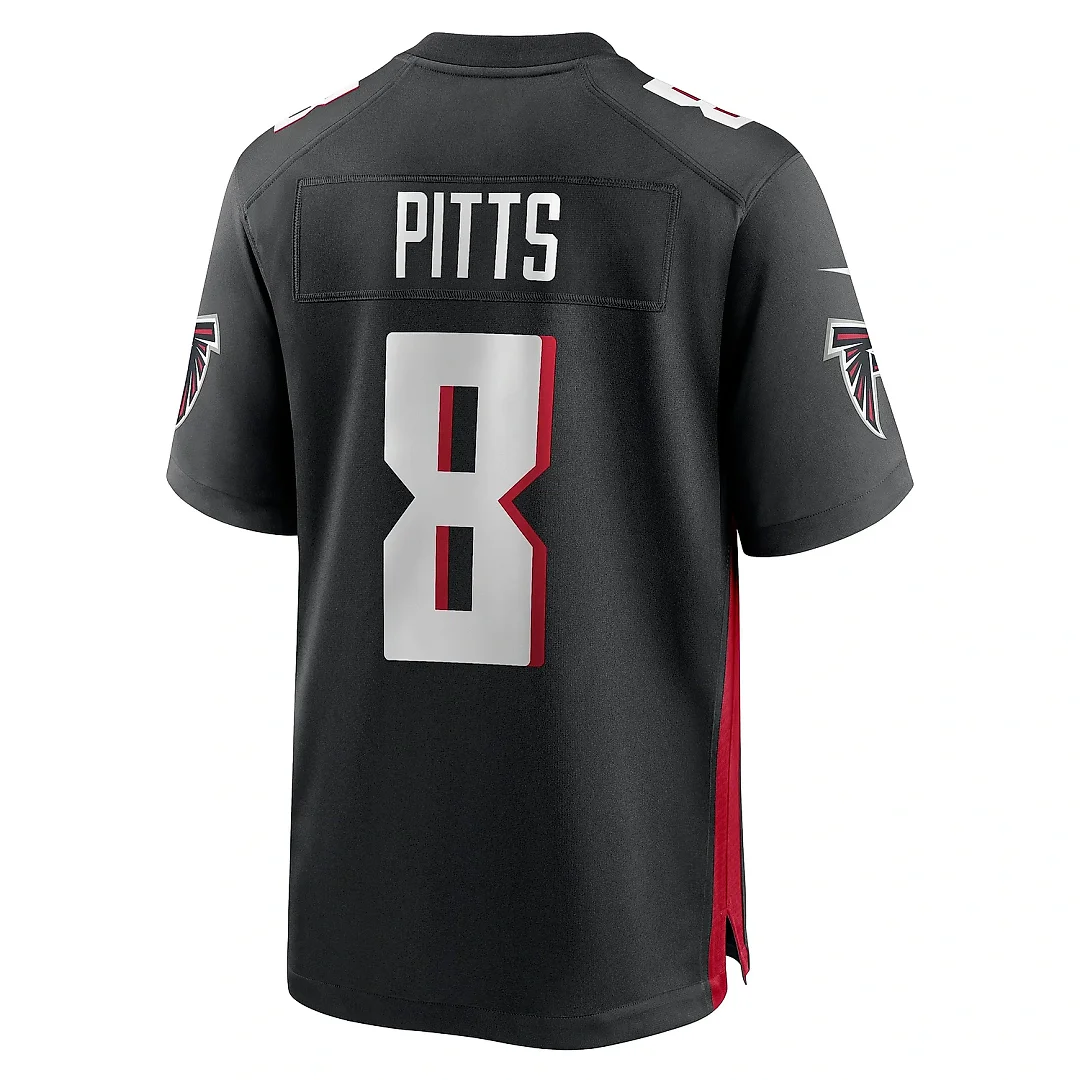 Zennovawear Men's Atlanta Falcons Kyle Pitts Black Game Jersey