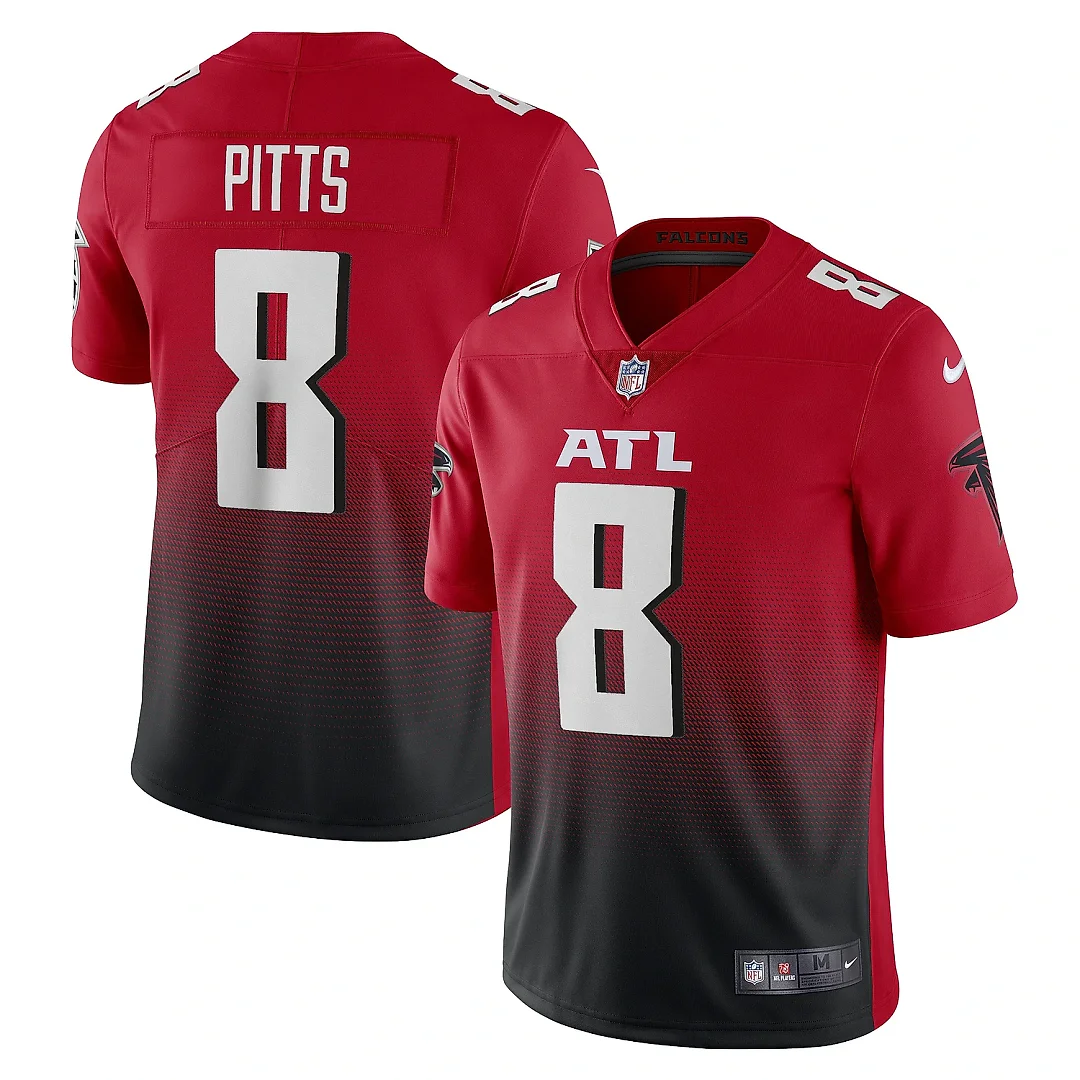 Zennovawear Men's Atlanta Falcons Kyle Pitts Red Alternate 2 Vapor Limited Jersey