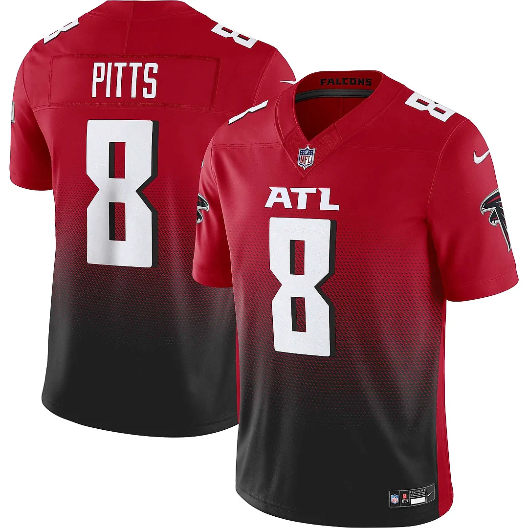 Zennovawear Men's Atlanta Falcons Kyle Pitts Red Vapor F.U.S.E. Limited Jersey