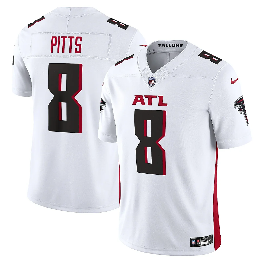 Zennovawear Men's Atlanta Falcons Kyle Pitts White Vapor F.U.S.E. Limited Jersey