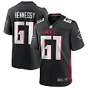 Zennovawear Men's Atlanta Falcons Matt Hennessy Black Player Game Jersey