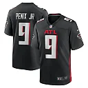 Zennovawear Men's Atlanta Falcons Michael Penix Jr. Black Player Game Jersey