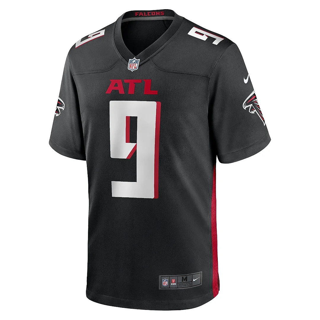 Zennovawear Men's Atlanta Falcons Michael Penix Jr. Black Player Game Jersey