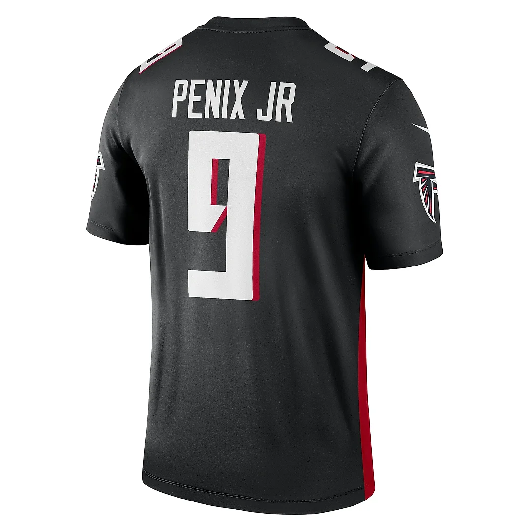 Zennovawear Men's Atlanta Falcons Michael Penix Jr. Black Team Legend Player Performance Top
