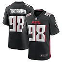 Zennovawear Men's Atlanta Falcons Ruke Orhorhoro Black Team Game Jersey