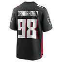 Zennovawear Men's Atlanta Falcons Ruke Orhorhoro Black Team Game Jersey