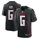 Zennovawear Men's Atlanta Falcons Younghoe Koo Black Team Game Jersey