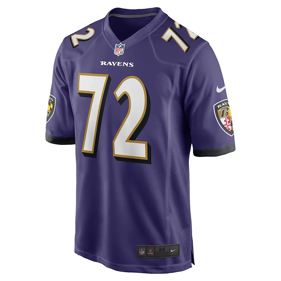 Zennovawear Men's Baltimore Ravens Andrew Vorhees Purple Team Game Jersey