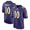 Zennovawear Men's Baltimore Ravens Arthur Maulet Purple Game Jersey