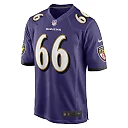 Zennovawear Men's Baltimore Ravens Ben Cleveland Purple Game Jersey