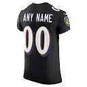 Zennovawear Men's Baltimore Ravens Black Vapor F.U.S.E. Elite Custom Jersey