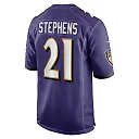 Zennovawear Men's Baltimore Ravens Brandon Stephens Purple Game Jersey
