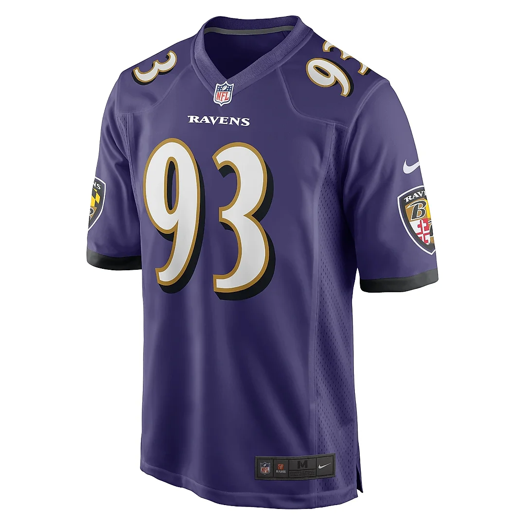 Zennovawear Men's Baltimore Ravens Bravvion Roy Purple Game Jersey
