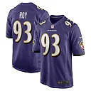 Zennovawear Men's Baltimore Ravens Bravvion Roy Purple Game Jersey