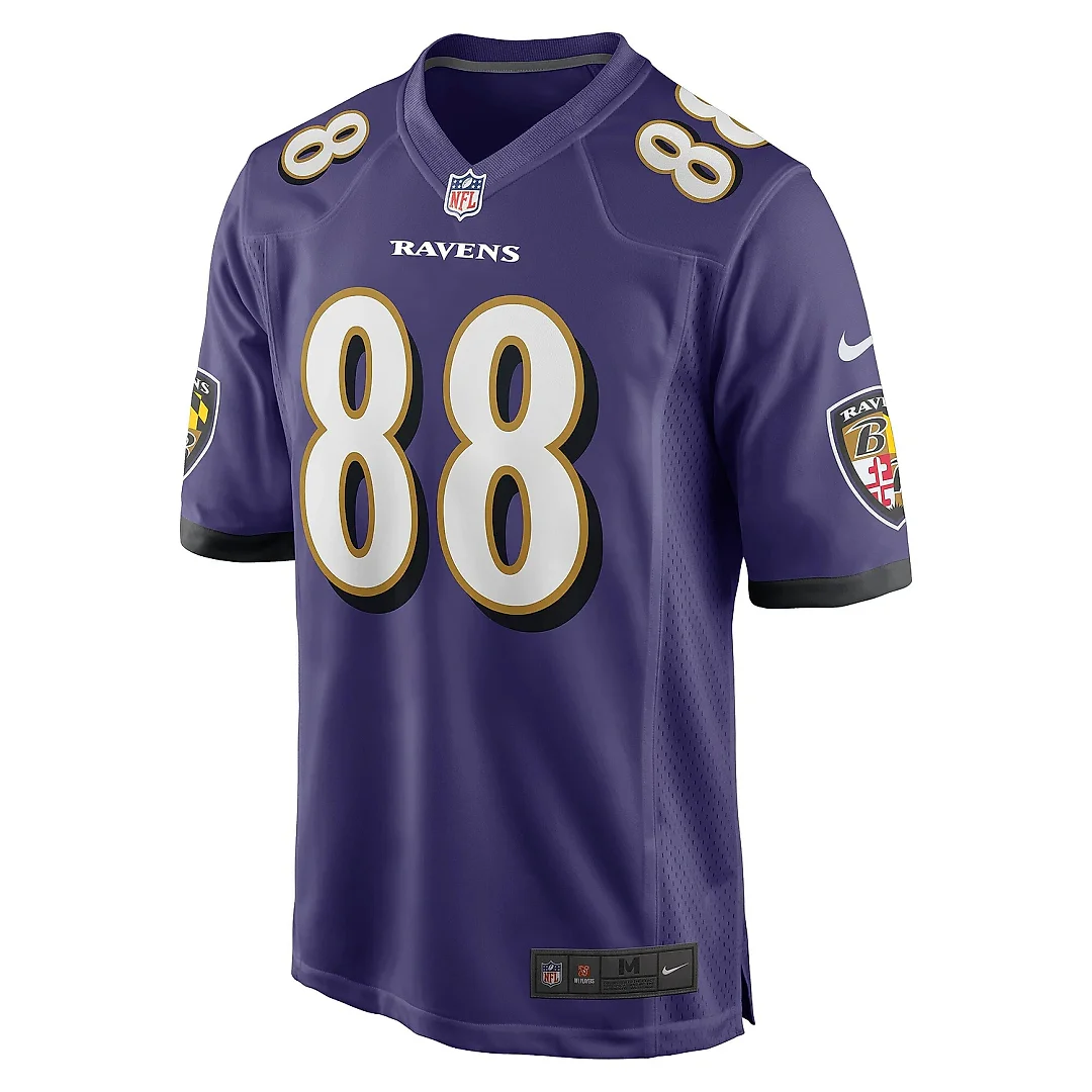 Zennovawear Men's Baltimore Ravens Charlie Kolar Purple Player Game Jersey