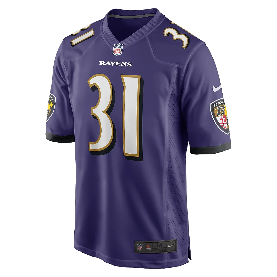 Zennovawear Men's Baltimore Ravens Dalvin Cook Purple Game Jersey