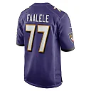 Zennovawear Men's Baltimore Ravens Daniel Faalele Purple Player Game Jersey