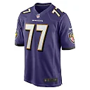 Zennovawear Men's Baltimore Ravens Daniel Faalele Purple Player Game Jersey