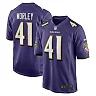 Zennovawear Men's Baltimore Ravens Daryl Worley Purple Game Player Jersey