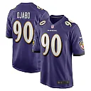 Zennovawear Men's Baltimore Ravens David Ojabo Purple Player Game Jersey