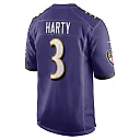 Zennovawear Men's Baltimore Ravens Deonte Harty Purple Team Game Jersey